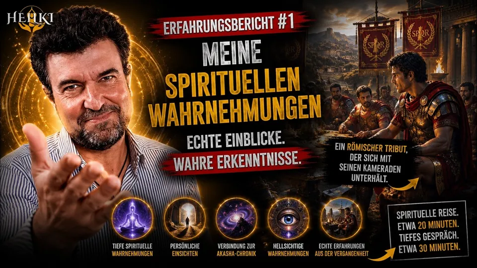 Erfahrungsbericht 1: meine spirituellen Wahrnehmungen und persönliche Einsichten